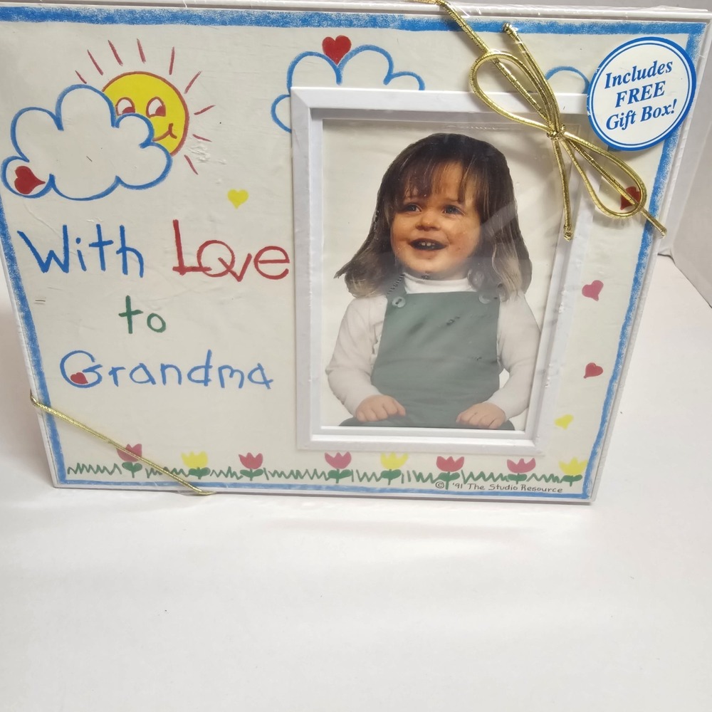 Vintage‎ With Love To Grandma Picture Frame The Studio Resource 1991 USA